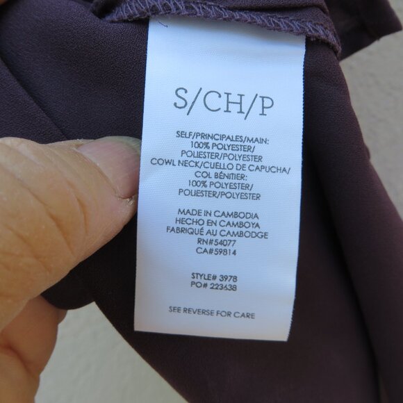 CAbi grape cowl blouse - Picture 3 of 4